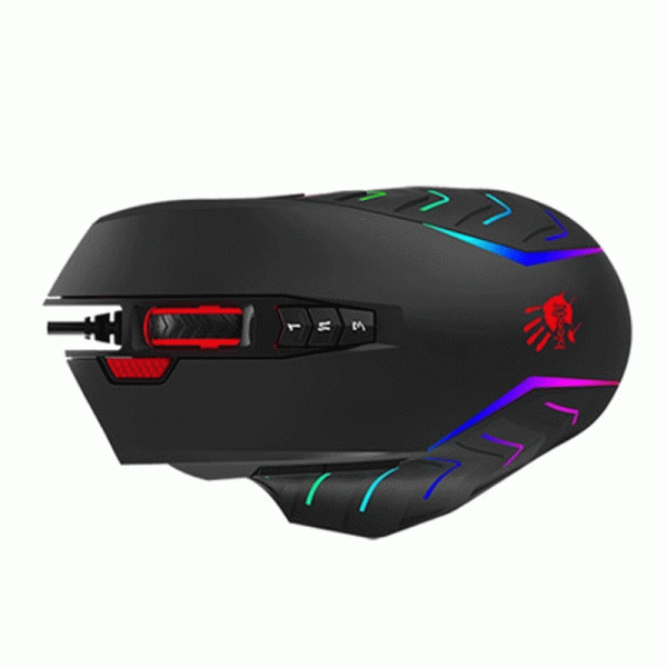 Bloody J95S Gaming Mouse with 2-Fire RGB Animation (Black)
