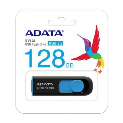 A-Data Technology UV128 128GB Black+Blue Retail AUV128-128G-RBE
