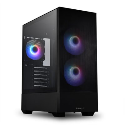 Lian Li Lancool 205 Mesh Mid-Tower ATX PC Case with 4 x 2.5″ SSD/2 x 2.5″ SSD/2 x 3.5″ HDD Support (Mesh Black)(Free Shipping)