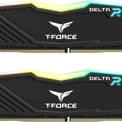 TEAMGROUP T-Force Delta RGB DDR4 32GB (2x16GB) 3600MHz (PC4-28800) CL18 Desktop Gaming Memory Module Ram TF3D432G3600HC18JDC01 - Black
