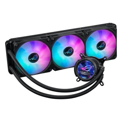 Asus Rog Strix LC III 360 ARGB LCD AIO 360mm Liquid CPU Cooler - Black