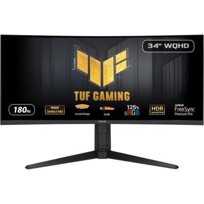Asus Tuf Gaming VG34VQL3A 34” 1440P 1500R Curved Monitor