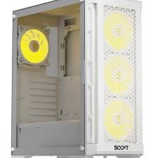 Boost P300 Enclosure Pro Series with 4 ARGB Fans - White