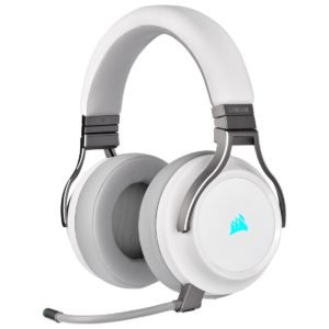 Corsair VIRTUOSO RGB WIRELESS High-Fidelity Gaming Headset — White (AP)