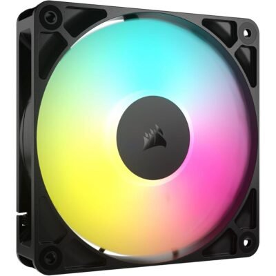 Corsair RS120 ARGB 120mm PWM Fan, Single Pack - Black