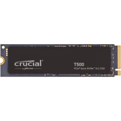 Crucial T500 2TB Gen4 NVMe M.2 Internal Gaming SSD, Up to 7400MB/s, Laptop & Desktop Compatible