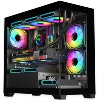DarkFlash C218M 4 Fans Mid-Tower PC Case - Black