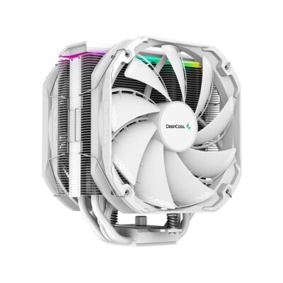 DeepCool AS500 PLUS Single Tower ARGB Top CPU Cooler | White
