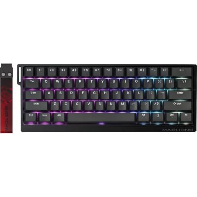 FGG MadLions MAD60 HE RGB 60% Wired Magnetic Switch Mechanical Gaming Keyboard - Black