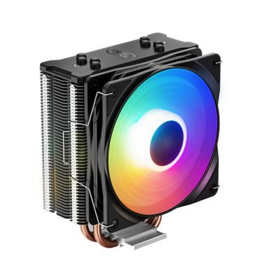 DeepCool GAMMAX 400XT Rainbow Fan 4-Heatpipe Tower Air Cooler | Black