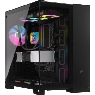 iCUE LINK 6500X RGB Mid-Tower ATX Dual Chamber PC Case – Black