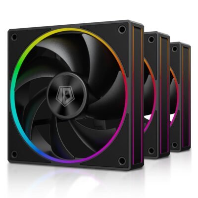 ID-COOLING AS-120-ARGB TRIO 120mm Case Fan - Black