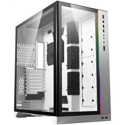 Lian Li PC-O11 Dynamic XL Large Tower Gaming PC Case with Front and Side Tempered Glass Panels and ROG Certified RGB Support (White)(Free Shipping)