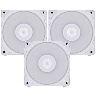 Lian Li Uni Fan P28 120mm PWM - Triple Pack - White