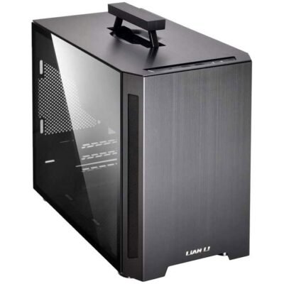 Lian Li TU-150WX Black Aluminum Tempered Glass Mini-ITX Computer Case