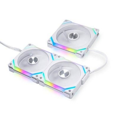 Lian Li UNI FAN SL120 V2 RGB Revolutionized Daisy-Chain ARGB Case Fan 120mm Triple Pack White