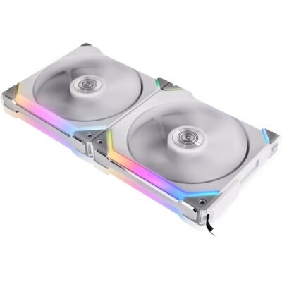 Lian Li UNI Fan SL140 2x 19K RPM ARGB PWM PC Cooling Fans (White) (2 Fan)