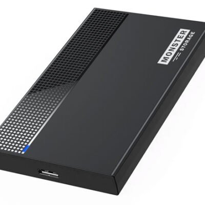 MonsterStorage MSSATC25U31-01BK 2.5 Inch HDD SSD External Case