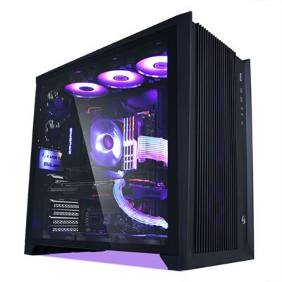 Lian Li PC-O11 Air Mid Tower ATX PC Case With Tempered Glass Side Panel and 2 Standard Fans (Black)