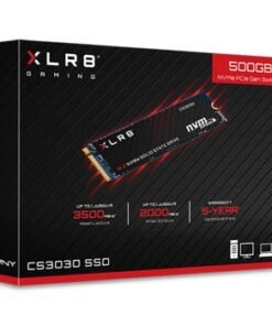 PNY XLR8 500GB M.2 NVMe Solid State Drive (SSD) CS3030, PCIe Gen3 x4, 3500MB/s Read, 2000MB/s Write