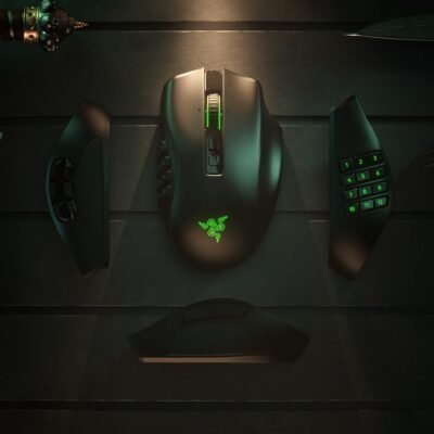 Razer™ Naga Pro with Swappable Side Plates Modular Wireless Gaming Mouse