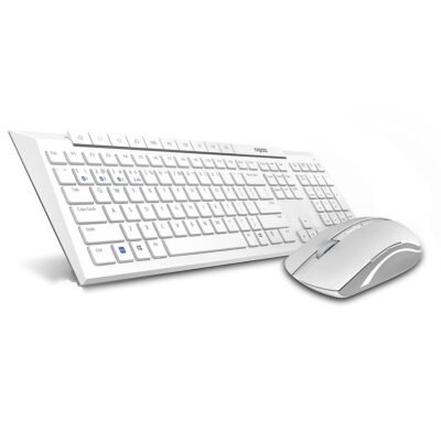 Rapoo 8210M Combo Mouse & Keyboard Multi-Mode - White