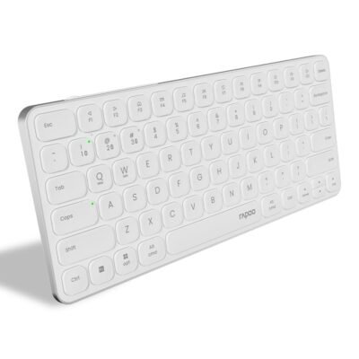 RAPOO E9050L Multi-Device Wireless Keyboard Rechargeable - White