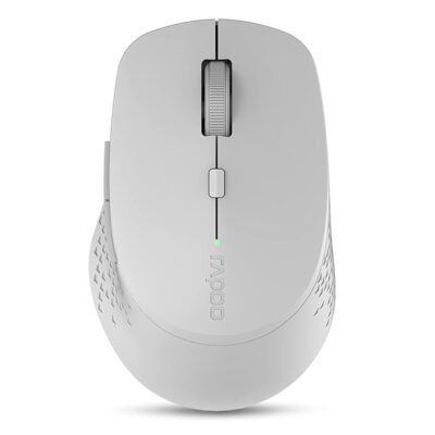 Rapoo M300 Multi-mode 1600 DPI Bluetooth Wireless Optical Mouse - Light Grey