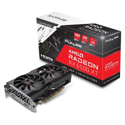 Sapphire PULSE Radeon RX 6500 XT | 4GB GDDR6 64-Bit Graphics Card | Dual Fan