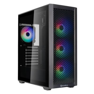 SilverStone FARA SST-515XR-BG ATX Mid-Tower Chassis with 4 Fans - Black