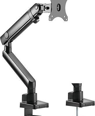 SilverStone Technology ARM13 Single Monitor Arm with Mechanical Spring Design and Wide adjustability, SST-ARM13