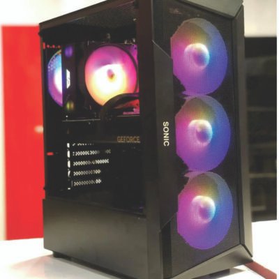 SONIC R28 Case with 3 ARGB Fans - Black