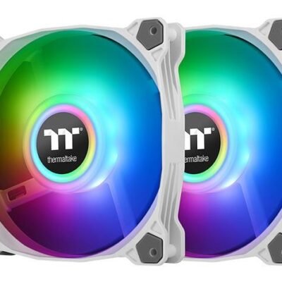Thermaltake Pure Duo 12 ARGB Sync Radiator Fan (2-Fan Pack)-White