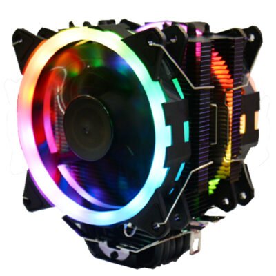 Thunder Wild Wind Dual Fan 6 Heatpipe CPU Cooler | Black With Rainbow Fans
