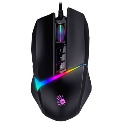 W60 Max Bloody RGB Gaming Mouse Stone Black