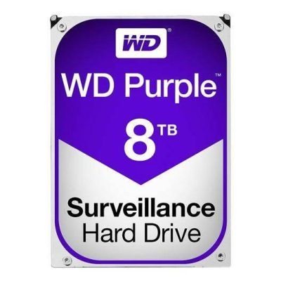 WD Purple 8TB Surveillance Hard Disk Drive - Intellipower SATA 6Gb/s 3.5 Inch