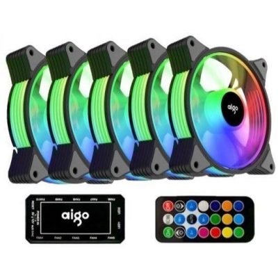 Aigo AR12 120mm RGB Case Fan - 5in1