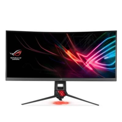 Asus ROG Strix XG35VQ Curved Gaming Monitor – 35 inch UWQHD (3440×1440), 100Hz, Adaptive-Sync(FreeSync™), Extreme Low Motion Blur(1ms MPRT)