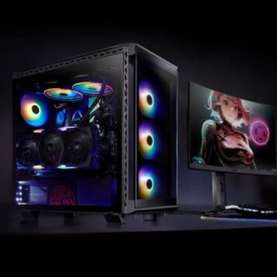 XPG BATTLECRUISER Super Mid-Tower 4 RGB Fans Tempered Glass Panel Black Gaming Case