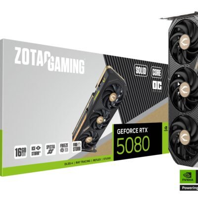 Zotac Gaming GeForce RTX 5080 Solid Core OC 16GB Graphics Card