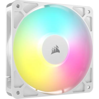 CORSAIR RS120 ARGB 120mm PWM Single Fan – White