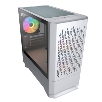 Cougar MG140 AIR RGB (Mercury (White)) Mini Tower Gaming Case with 3 ARGB Fan