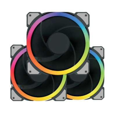 Thunder AIR BOX 72 TCS-720 Case Fans Kit | 2 ARGB STRIPS INCLUDED