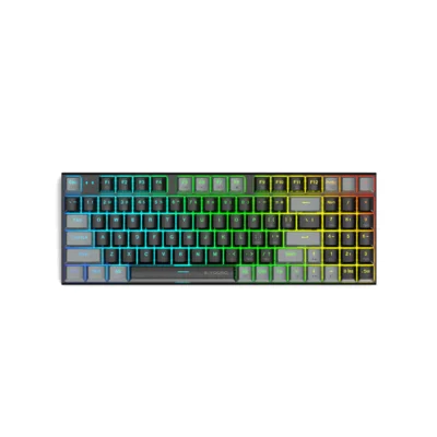 E-YOOSO Z19 Wired 94Keys RGB Hotswappable Mechanical Keyboard Blue Switches - Black/Grey