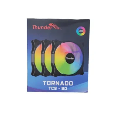 Thunder Case Fan Tornado TCS-90 ARGB Kit - 3 Fans-Black