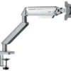 Anda Seat Stealth II Ergonomic Single Monitor Arm - Silver White