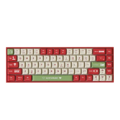 Ajazz Ak680 Wired USB Gaming Mechanical Keyboard Backlit Hot-Swappable-RED SWITCH