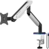 AndaSeat Stealth Pro II RGB Ergonomic Single Monitor Arm - Silver White