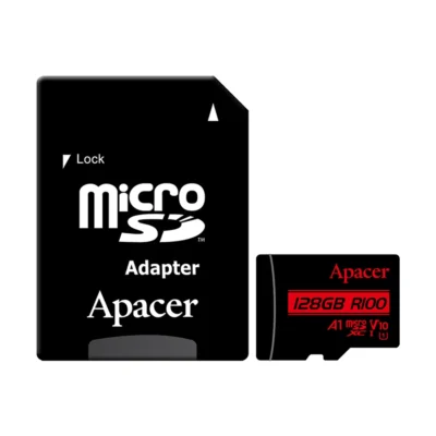 Apacer R100 MicroSDHC/SDXC UHS-I U1 V10 128GB Class10 Memory Card with Adapter