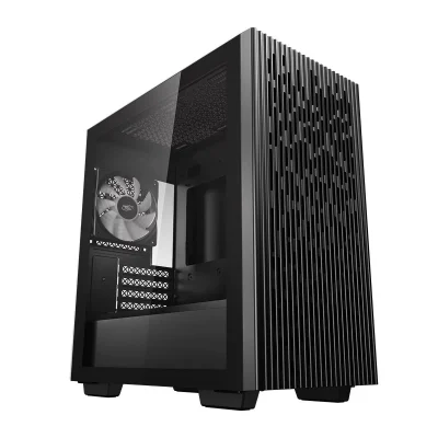 DeepCool MATREXX 40 Essential Micro ATX Casing | Front Ventilation | Black Without Fans